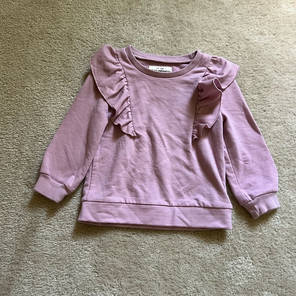 OshKosh B'gosh Lavender Ruffle Sweatshirt